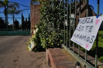 El Cementerio El Prado, en Pérez, donde la familia Messi realiza la despedida de Jorge Messi en una ceremonia privada.