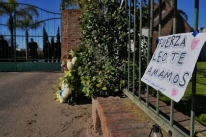 El Cementerio El Prado, en Pérez, donde la familia Messi realiza la despedida de Jorge Messi en una ceremonia privada.
