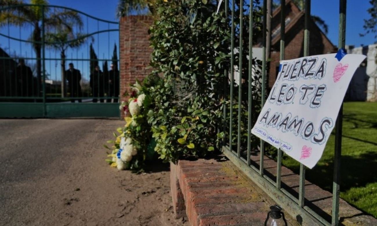 El Cementerio El Prado, en Pérez, donde la familia Messi realiza la despedida de Jorge Messi en una ceremonia privada.