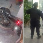 Una persecución policial terminó con una motocicleta incrustada en una vivienda de Santa Fe. Un joven de 18 años fue detenido y otro sospechoso logró escapar por los techos.