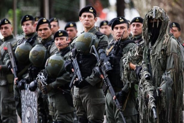 Fuerzas federales de seguridad argentinas durante un operativo. Foto de archivo.
