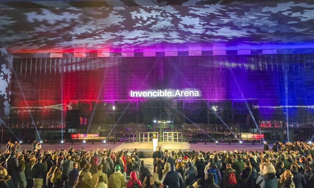 El Invencible Arena, nuevo estadio multipropósito de Rosario que será una de las principales sedes de los Juegos Suramericanos Santa Fe 2026.