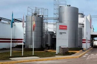 Planta industrial de Lácteos Verónica, una de las empresas históricas del sector lácteo argentino. Foto de archivo.
