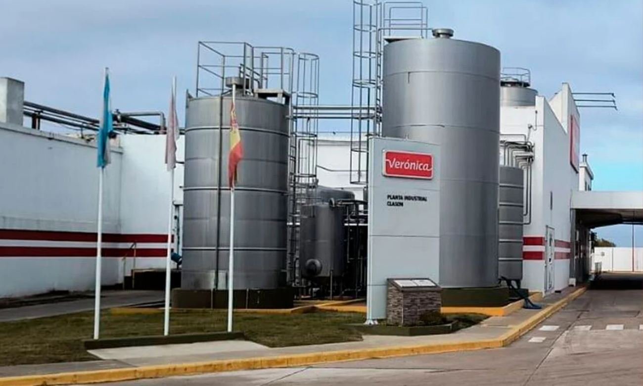 Planta industrial de Lácteos Verónica, una de las empresas históricas del sector lácteo argentino. Foto de archivo.