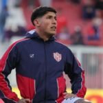 Lautaro Vargas, lateral de Unión, durante un partido del equipo santafesino.