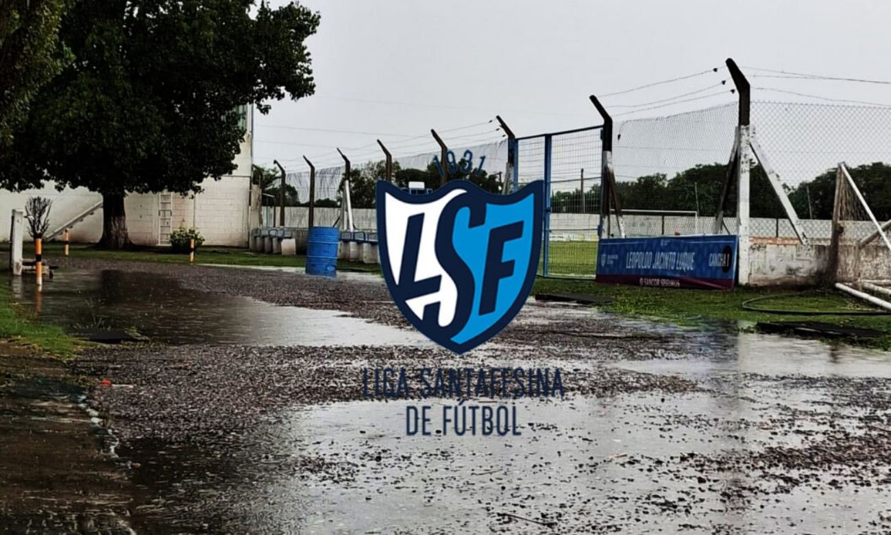 La Liga Santafesina suspendió toda la jornada de este sábado debido a las malas condiciones climáticas que afectan a la región.