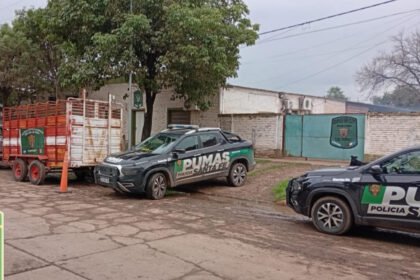 Procedimiento de la Guardia Rural Los Pumas durante la investigación por abigeato en la provincia de Santa Fe.