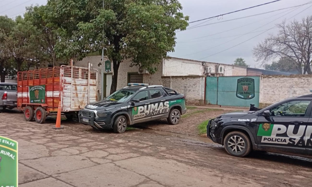 Procedimiento de la Guardia Rural Los Pumas durante la investigación por abigeato en la provincia de Santa Fe.