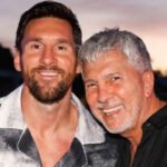 Lionel Messi junto a su padre Jorge Messi, en una imagen de archivo que refleja el estrecho vínculo que los acompañó durante gran parte de la vida y carrera del futbolista.