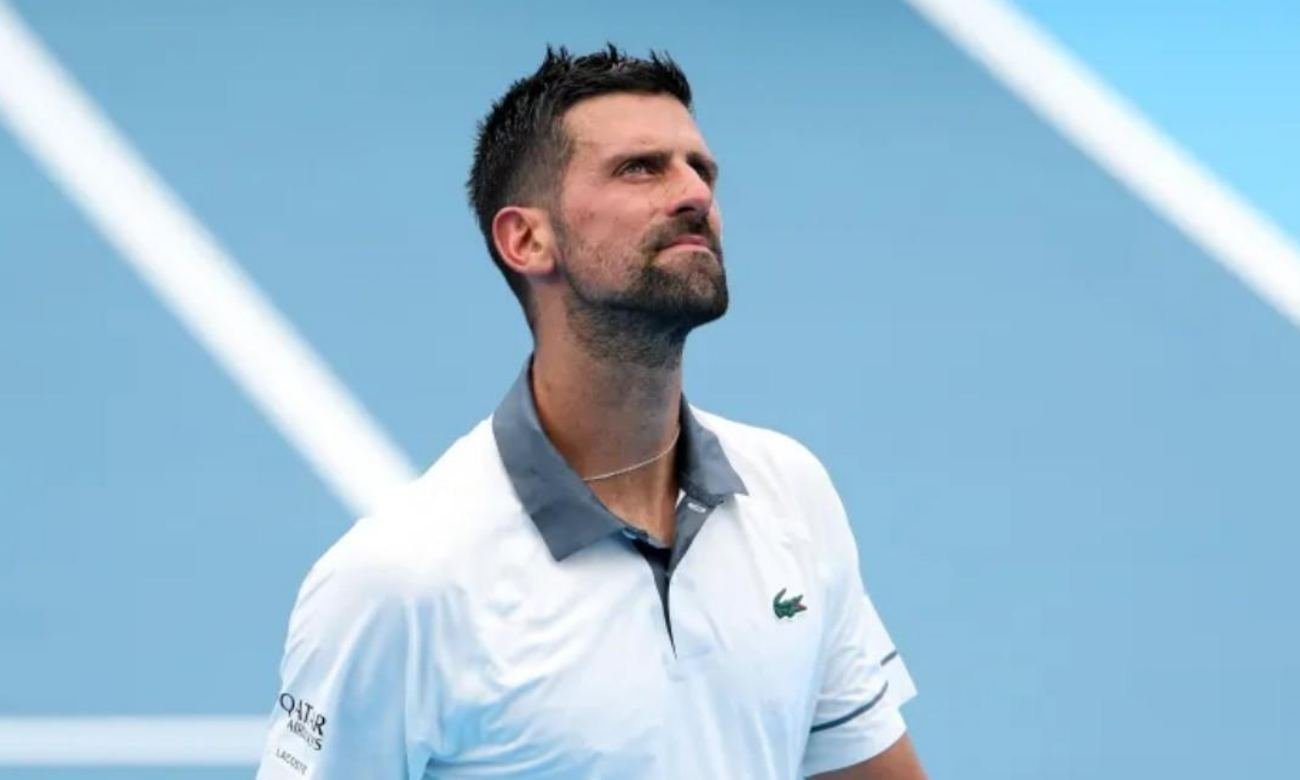 Novak Djokovic durante un partido del circuito ATP. Foto: archivo.