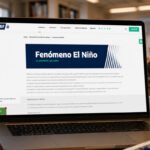 Imagen ilustrativa del portal municipal sobre el fenómeno de El Niño, con información sobre prevención y gestión del riesgo en Santa Fe.
