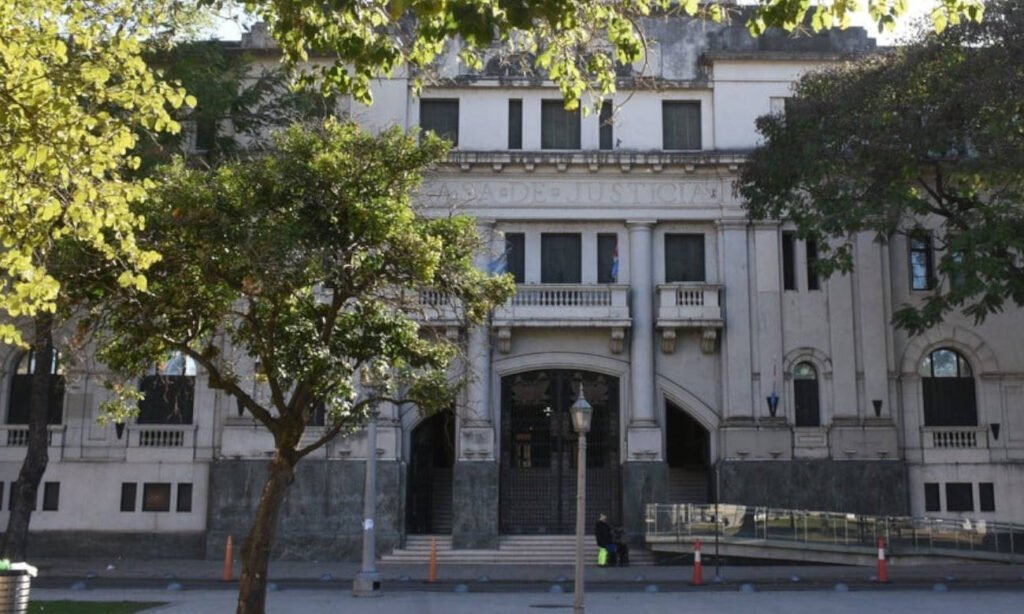 Fachada de los tribunales santafesinos. Fotografía de archivo.
