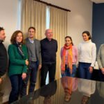 Representantes de UPCN Santa Fe, CONICET y la Universidad Nacional del Litoral (UNL) durante la reunión en la que se presentó el proyecto conjunto para el tratamiento sustentable de efluentes y residuos orgánicos.