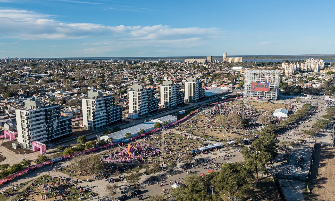 La villa deportiva de Rosario, preparada para recibir a las delegaciones de los Juegos Suramericanos Santa Fe 2026. Foto: archivo.