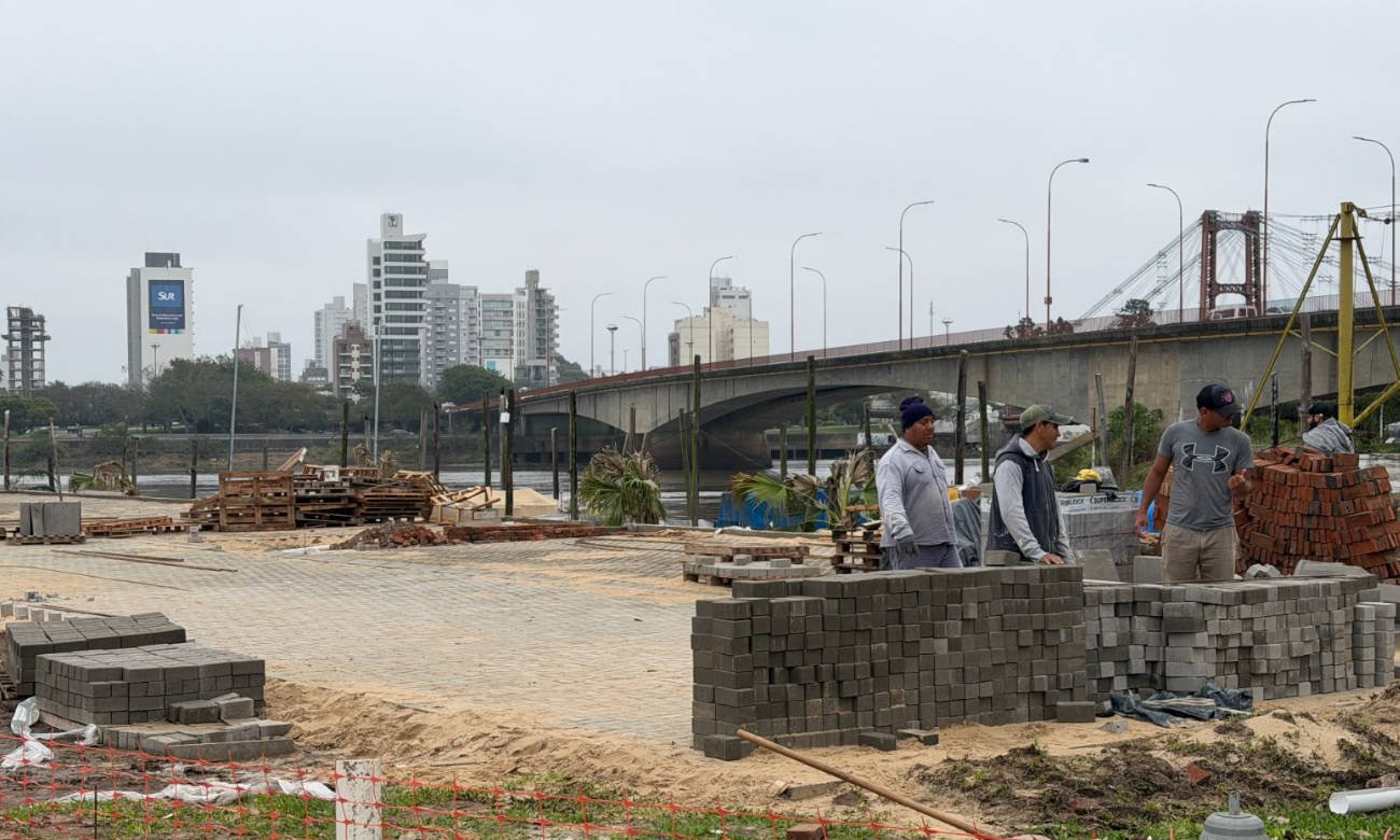 Obras de infraestructura en el Yacht Club Santa Fe, que se prepara para recibir las competencias de vela de los Juegos Suramericanos 2026.