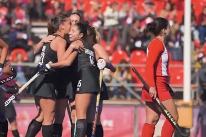 Las Leonas, protagonistas del hockey argentino, durante su participación en los Juegos Suramericanos en la ciudad de Santa Fe.