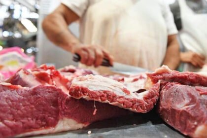 Carne vacuna en una carnicería argentina, en una imagen de archivo.