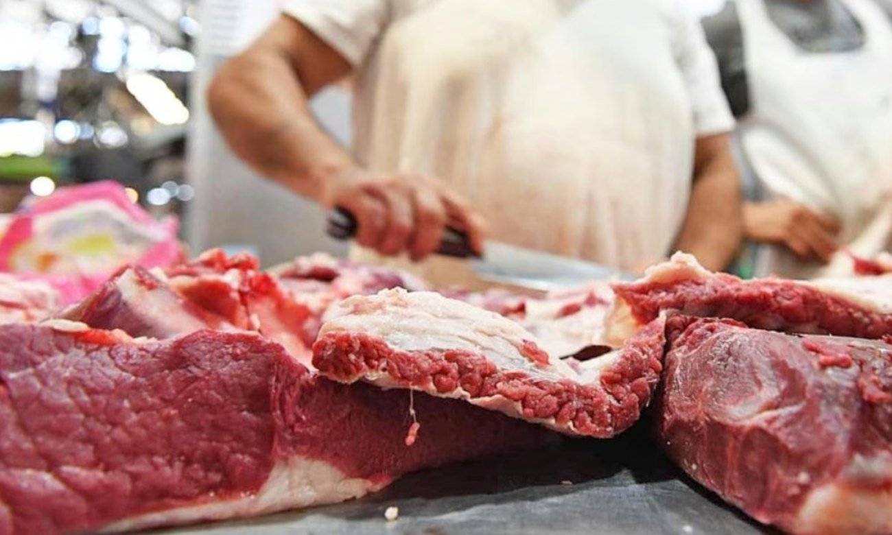 Carne vacuna en una carnicería argentina, en una imagen de archivo.