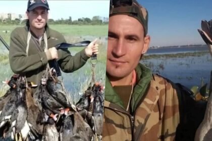 El influencer santafesino señalado en la denuncia de Ceydas por presunta caza ilegal de aves en la laguna Setúbal.