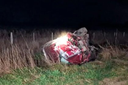 El siniestro ocurrió en la Ruta 280 S, en jurisdicción de Colonia Aldao, cerca de Sunchales.