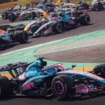Los monoplazas de Alpine en acción durante una jornada del campeonato de Fórmula 1.