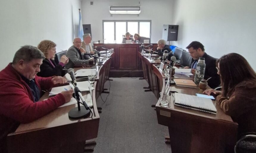 El Concejo Municipal de Santo Tomé durante una sesión. Foto de archivo.