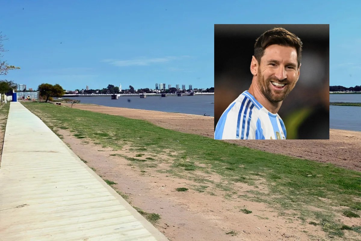 La Costanera Este de Santa Fe fue denominada oficialmente “Paseo Costanera Lionel Messi” por el Concejo Municipal.