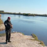Operativo de búsqueda en aguas del río Salado. Imagen de archivo.