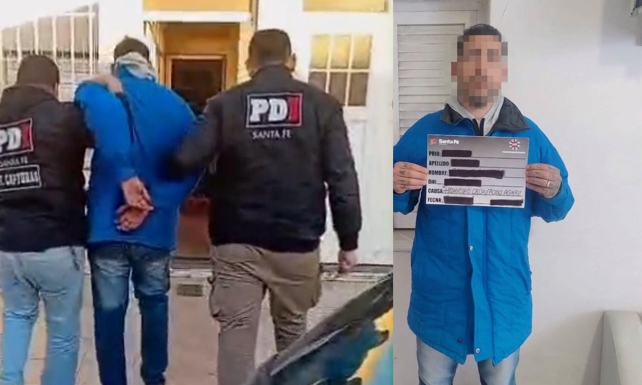 La PDI detuvo en Santo Tomé a un hombre que era buscado por la Justicia desde 2024. Foto: Policía de Investigaciones.