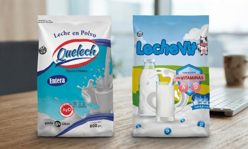 Las marcas de leche en polvo Quelech y Lechevit, alcanzadas por una alerta alimentaria de la Assal en Santa Fe.