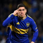 Miguel Merentiel, delantero de Boca Juniors, durante un partido del equipo argentino.
