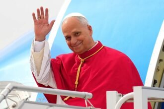 El papa León XIV durante una actividad pública.