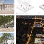 Plaza Italia, frente a la Legislatura de Santa Fe, uno de los espacios públicos que será intervenido a partir del proyecto ganador del Concurso Provincial de Ideas.