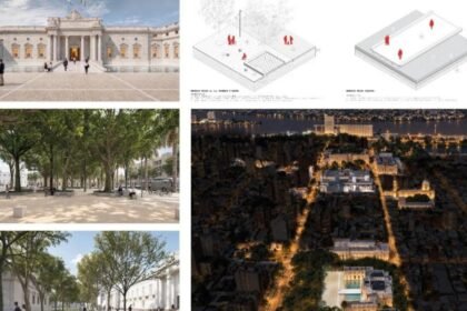 Plaza Italia, frente a la Legislatura de Santa Fe, uno de los espacios públicos que será intervenido a partir del proyecto ganador del Concurso Provincial de Ideas.