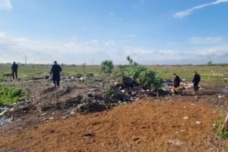Sector de La Cortada, en Reconquista, donde durante la mañana de este sábado fue hallado sin vida el cuerpo de Alicia Isabel Galarza.