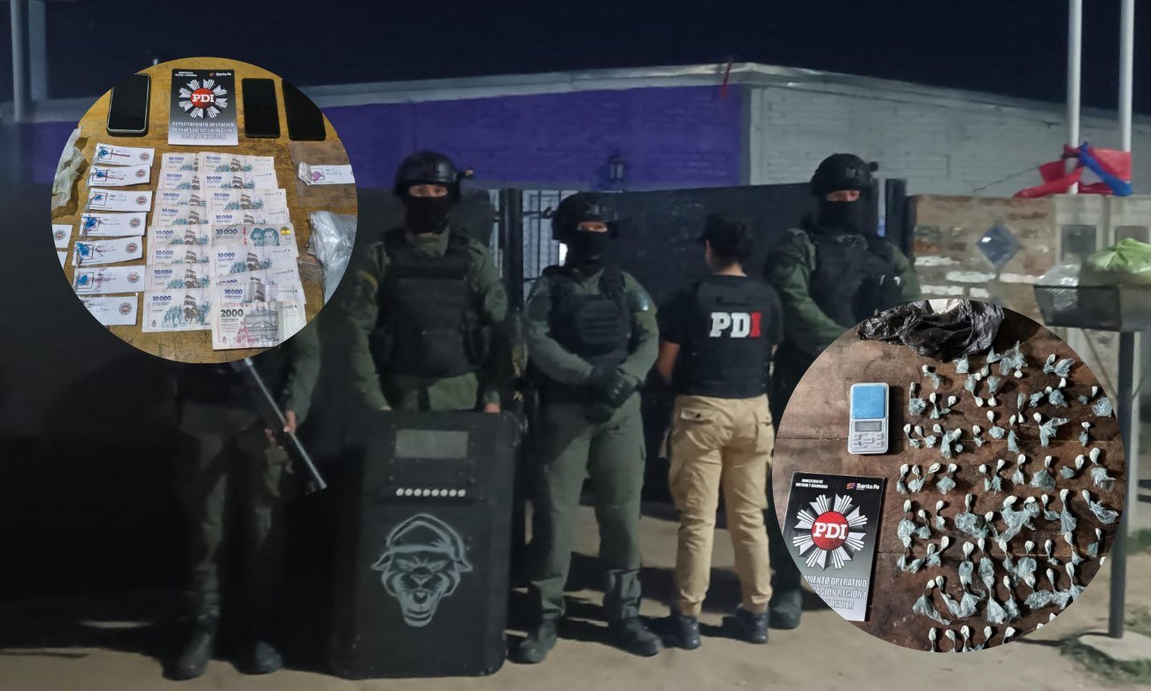 Operativo de la Policía de Investigaciones en el marco de una causa por presunta comercialización de estupefacientes.