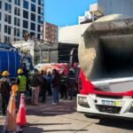 Bulevar y 9 de Julio, donde se desarrolla la obra cloacal en la que ocurrió el accidente. Foto: Gentileza.