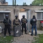 Uno de los domicilios allanados por la PDI en Sauce Viejo, en el marco de la investigación por un robo ocurrido en Santo Tomé en septiembre de 2021. Foto: fuentes policiales.