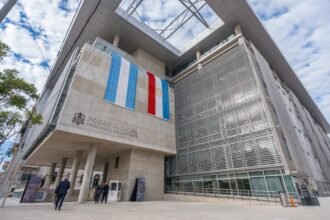El nuevo Anexo Judicial, denominado Manzana Judicial, forma parte de la infraestructura del Poder Judicial de Santa Fe en barrio Sur de la ciudad capital.