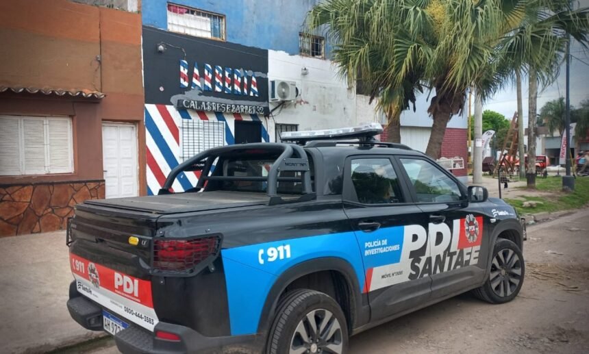 La barbería de calle Espora al 3500 donde Franco Calabrese se encontraba trabajando cuando ocurrió el ataque.