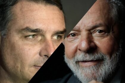 Flávio Bolsonaro y Lula da Silva, los dos candidatos que definirán la Presidencia de Brasil en el balotaje del 25 de octubre.