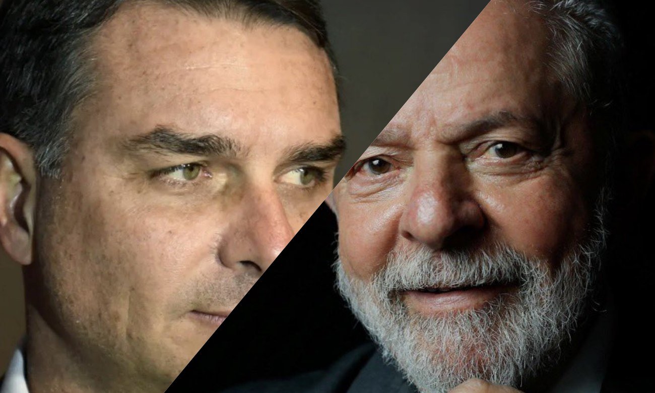 Flávio Bolsonaro y Lula da Silva, los dos candidatos que definirán la Presidencia de Brasil en el balotaje del 25 de octubre.