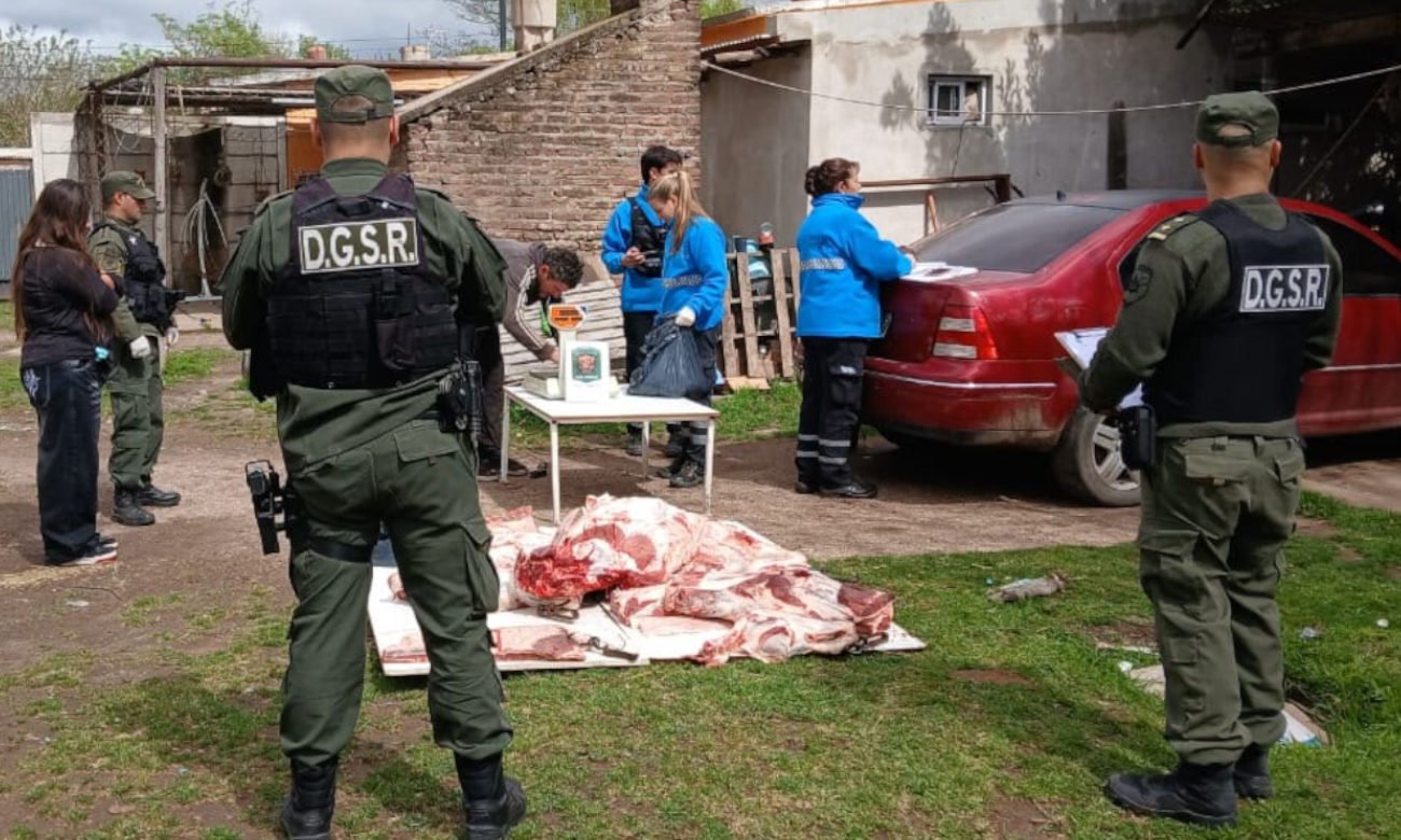 Operativo de la Dirección General de Seguridad Rural Los Pumas en el sur de la provincia de Santa Fe. Foto: archivo.