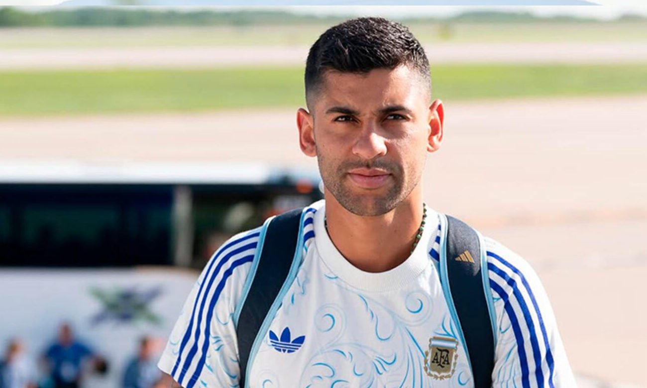 Cuti Romero durante su etapa con la Selección Argentina. Foto de archivo.