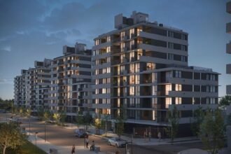 Vista de un desarrollo residencial en Rosario, donde el mercado inmobiliario ofrece distintas alternativas para acceder a una vivienda.
