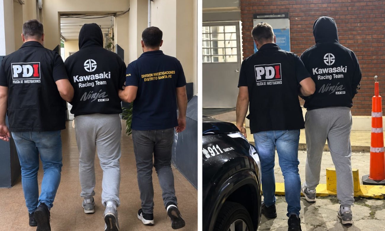 El hombre de 36 años fue detenido en Concordia, Entre Ríos, en el marco de una investigación por una presunta estafa de US$ 400.000 a una jubilada de Avellaneda. (Foto: Policía de Investigaciones).