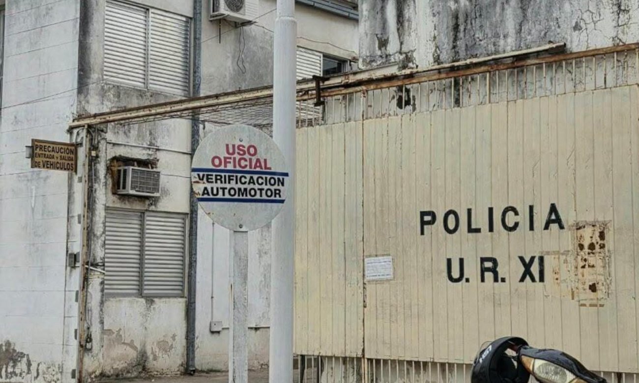 La dependencia de la Sección Automotores de la Unidad Regional XI, en Esperanza. Foto: gentileza.