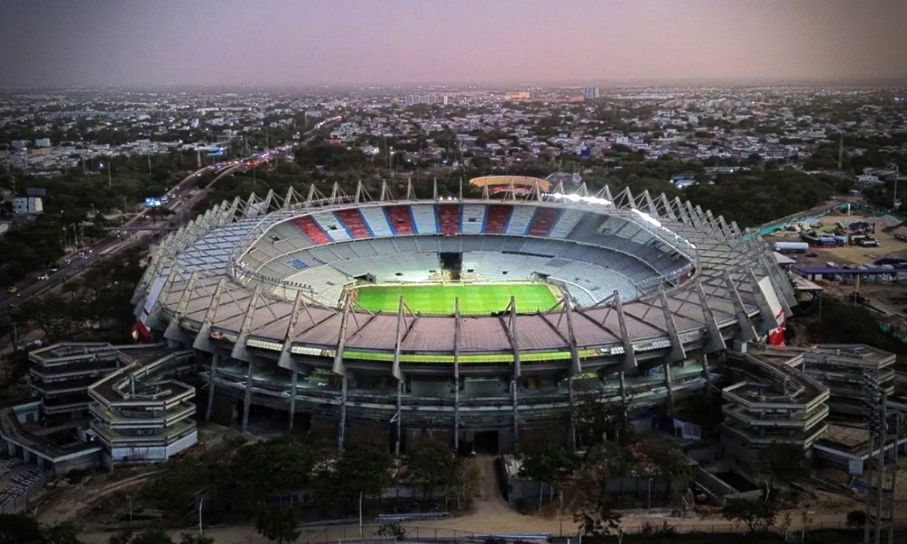 Estadio Metropolitano Roberto Meléndez de Barranquilla, Colombia, escenario de grandes encuentros del fútbol sudamericano. Foto de archivo.