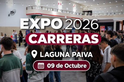 Expo Carreras 2026 se realizará este 9 de octubre en la Sociedad Italiana de Laguna Paiva, con universidades e institutos que presentarán sus propuestas de formación.