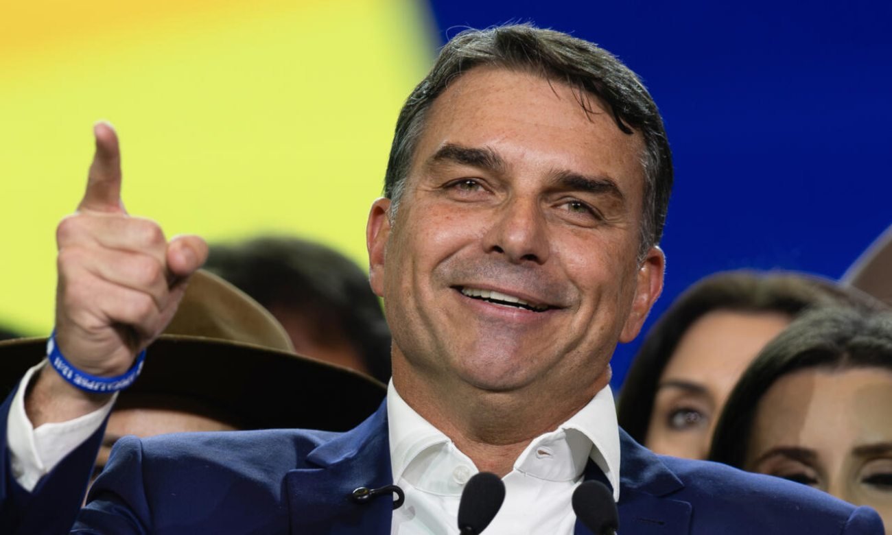 Flávio Bolsonaro, senador brasileño e hijo del expresidente Jair Bolsonaro.